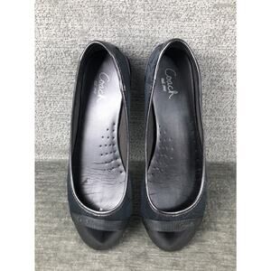 Coach Signature Cecile Women's Steel Black/Pewter Ballet Flats Size 6.5M